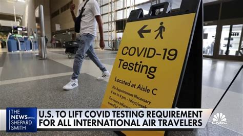 us dropping international covid testing requirement for travel into america|COVID testing requirement to fly to the U.S. will be dropped.